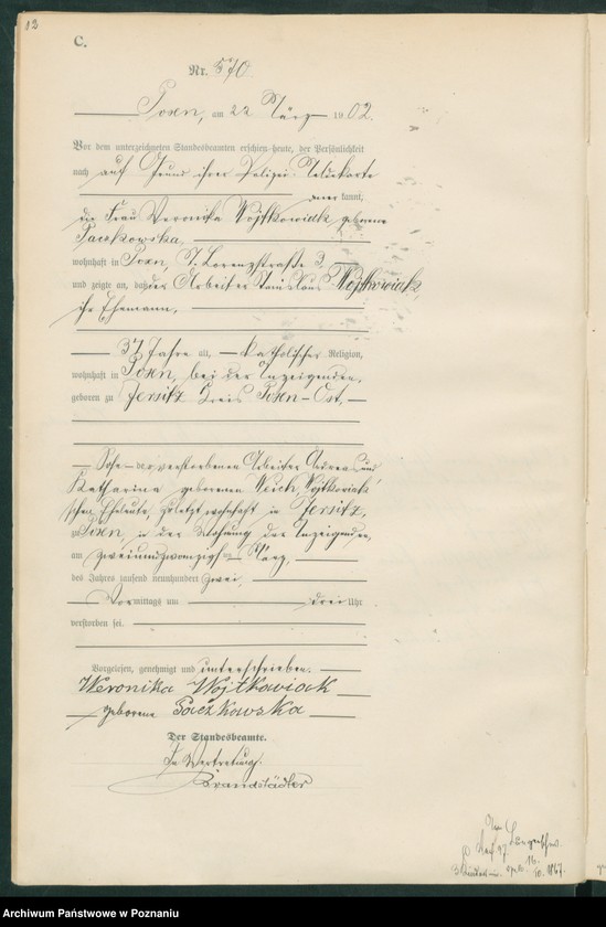 Obraz 15 z jednostki "Księga miejscowa zgonów t. II"