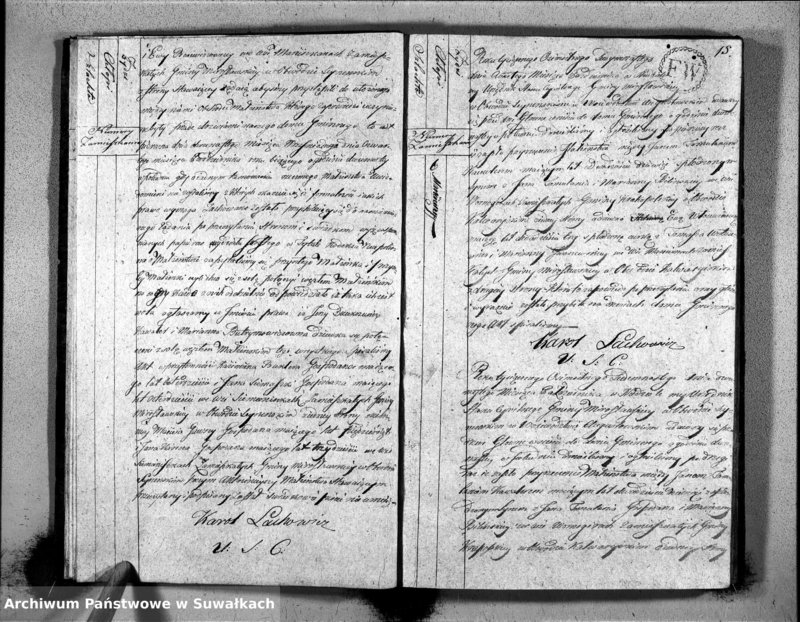 image.from.unit.number "Akta Zaszlubionych Gminy Mirosławskiey Na rok 1817"