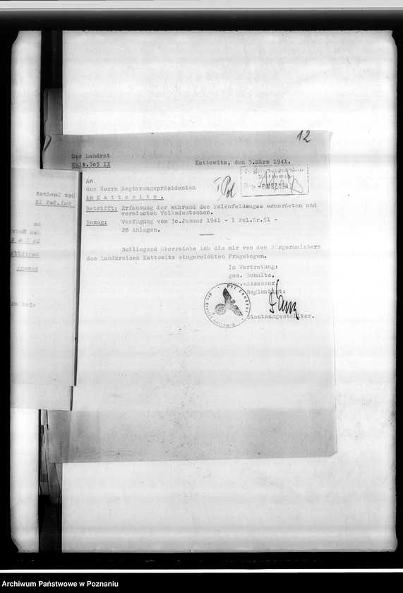 Obraz 16 z jednostki "Korespondencja w sprawie osób narodowości niemieckiej zaginionych w 1939 roku"