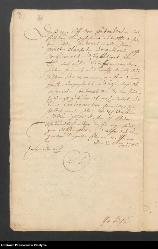 image.from.unit.number "Naukritten und Gatteritz, H. [Haupt] A. [Amt] Brandenburg [Pokarmin]. Acta den Consens zu einem Anlehen von 3000 Thlr. [Thaler]"