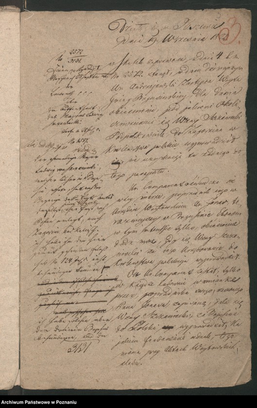 Obraz 6 z jednostki "A. betr. den Auswanderung des Oberstleutnant Ludwik von Sczaniecki zu Boguszyn ohne Emigrationspass"