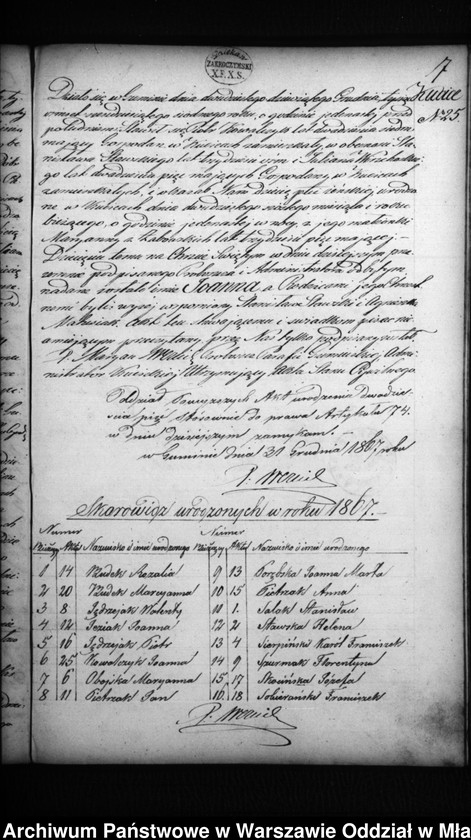 Obraz 16 z jednostki "Akta urodzeń, małżeństw i zgonów"