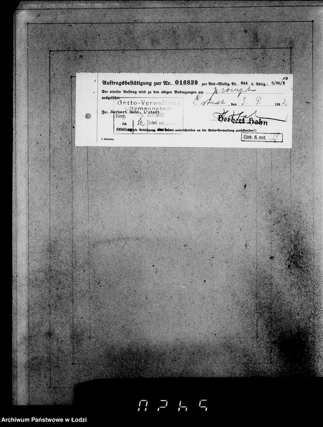 image.from.unit.number "Aufträge, [Lieferscheinen und Rechnungen] 16791-16840 [Dostawa żywności do Getta]"