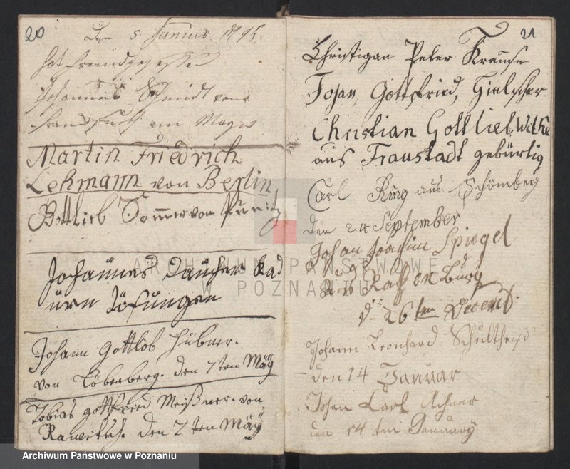 image.from.unit.number "Gessellenbuch. [Księga zapisów czeladników będących na wędrówce]"