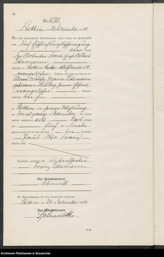 Obraz 8 z jednostki "Geburts-Register"