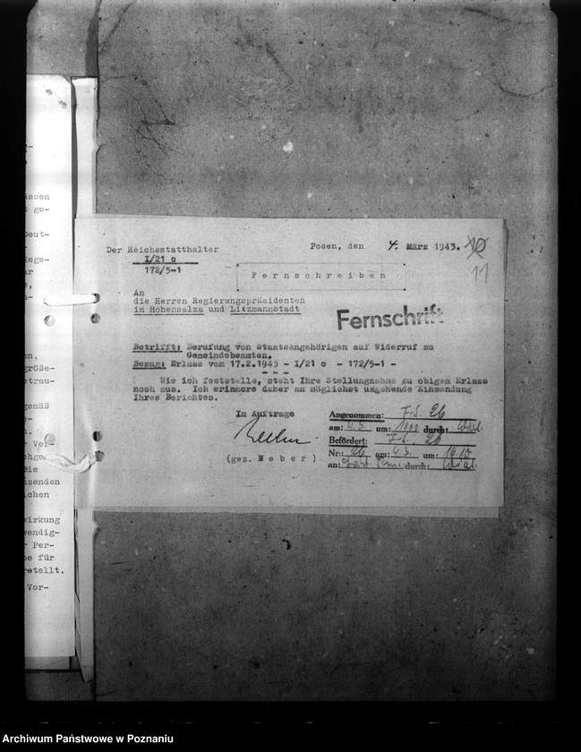 Obraz 15 z jednostki "Berufung von Staatsangehörigen auf Widerruf zu Gemeindebeamten"