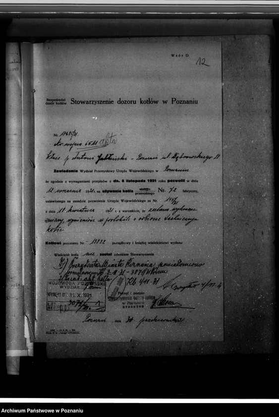image.from.unit.number "Handel przyborów samochodowych A. Tatarski Poznań ul. Dąbrowskiego 18 nr woj. kotła 6511"