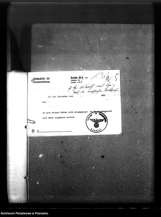 Obraz 9 z jednostki "Planung im Warthegau- Aufgabe und Organisation (oraz sprawozdania z podróży służbowych do wschodnich powiatów Kraju Warty)"