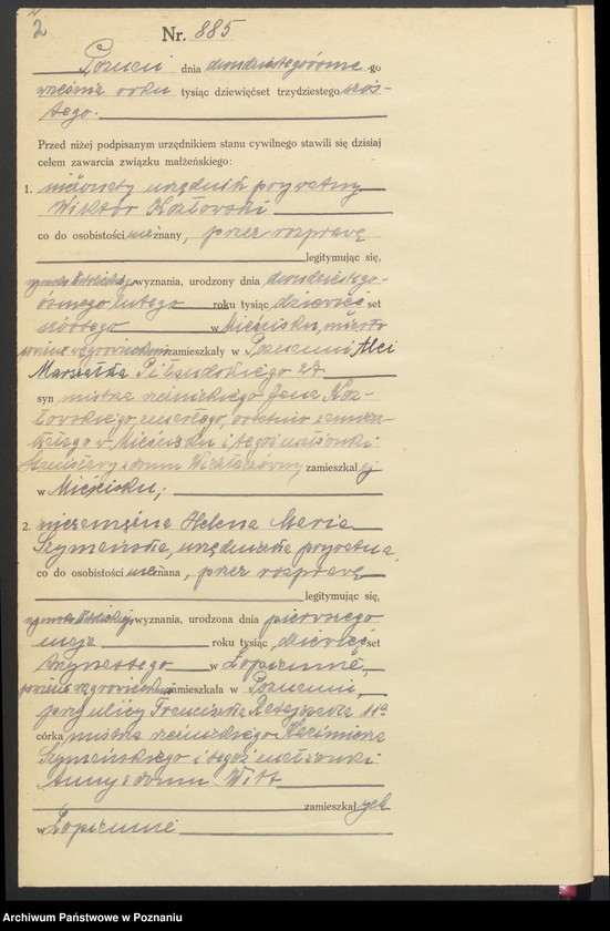 Obraz 4 z jednostki "Księga miejscowa małżeństw tom IV [Rejestr główny małżeństw]"