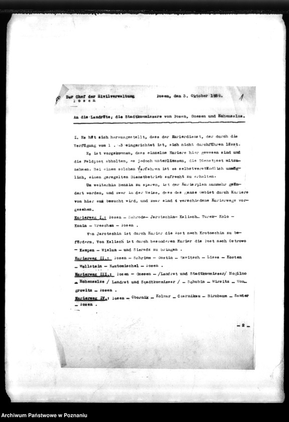 Obraz 5 z jednostki "Podręczna teczka akt dra Kortka, zawierająca informacje o utworzeniu Zentralstelle f.d. Gräber oraz korespondencję w sprawie miejscowych Niemców, zaginionych w 1939 roku"