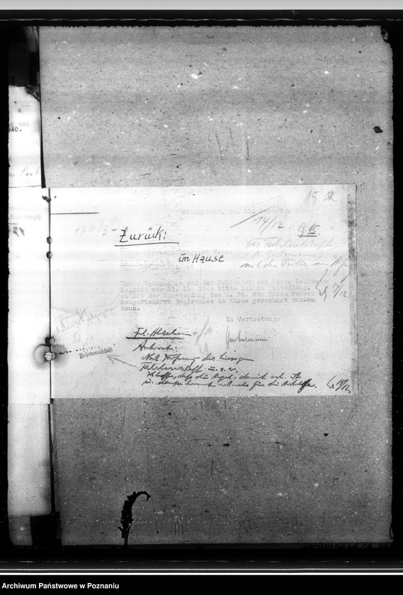 Obraz 19 z jednostki "Kirchenbücher - Gausippenamt. Verwaltung der Landkreise. Landesplannungen. Polenpolitik. Todesursachenbezeichnung. Leuchtpetroleum."