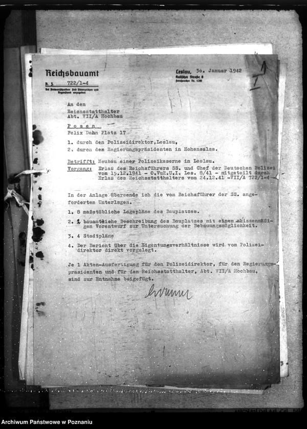 Obraz 5 z jednostki "Polizeikaserne Leslau (Włocławek)"