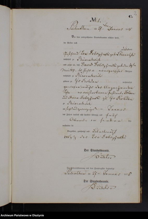 image.from.unit.number "Sterbe-Neben-Register Nr 1 - 43"
