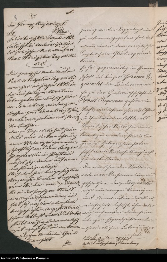 Obraz 6 z jednostki "A. betr. die polizeiliche Beaufsichtigung des polnischen Überläufers Paul /Wladislaus/ Zagrodzki zu Schildberg jetzt Godziętowo"