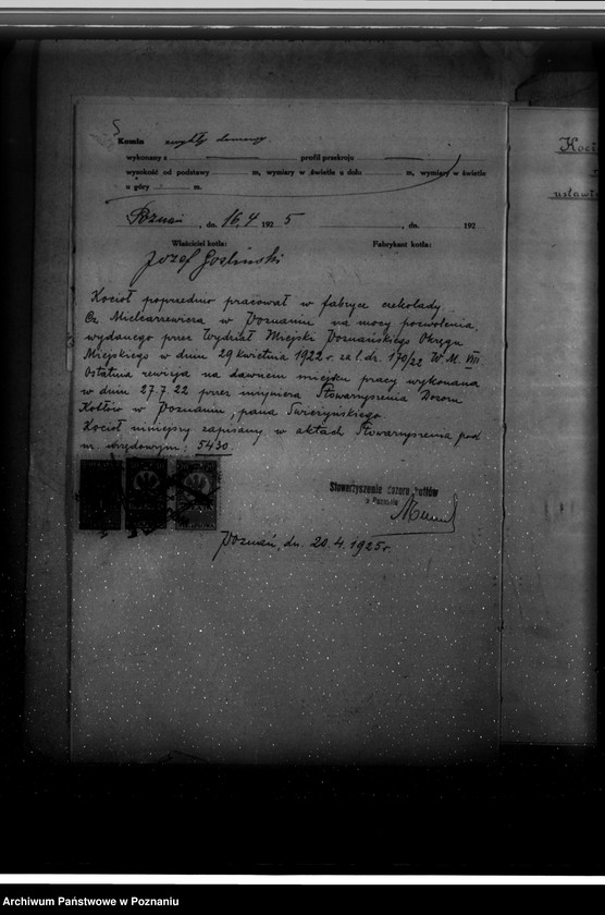 Obraz 9 z jednostki "Pralnia mechaniczna J. Goślińskiego w Poznaniu przy ul. Langiewicza 3 nr woj. 5803"