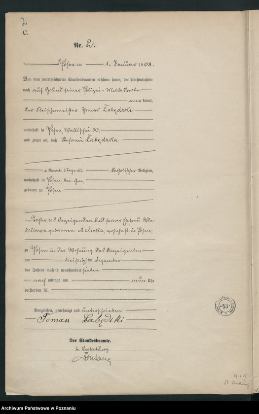 Obraz 4 z jednostki "Księga miejscowa zgonów tom I [Rejestr główny zgonów]"