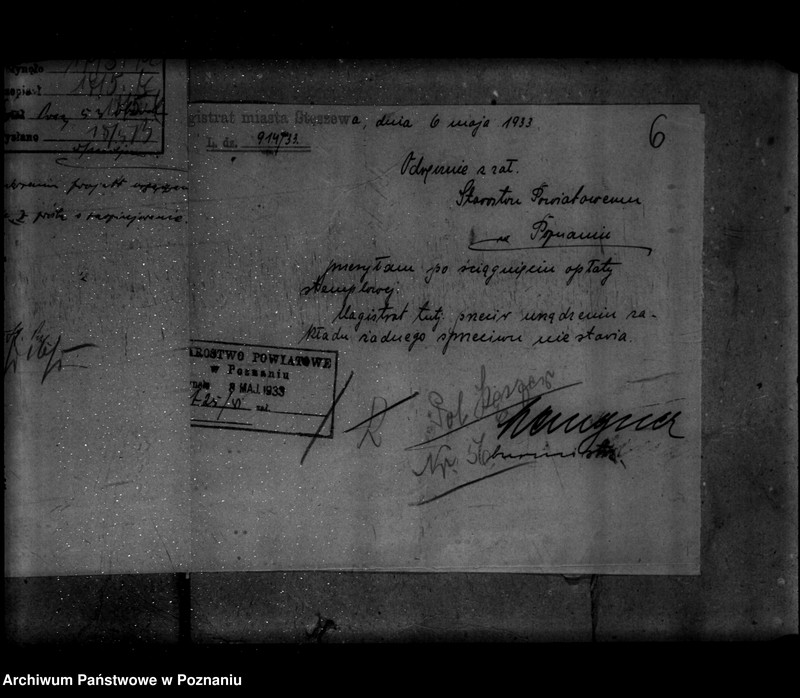 Obraz 11 z jednostki "Zatwierdzenie wytwórni waty K. Biały w Stęszewie powiat poznański"