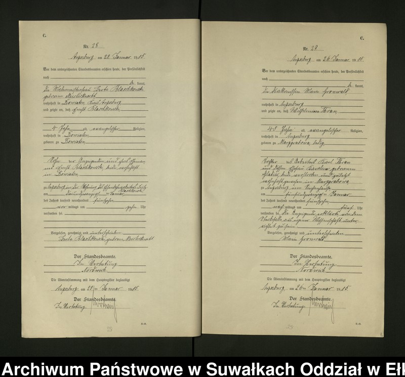 image.from.unit.number "[Sterbe - Register (Neben - Register) Standesamt Angerburg einschl. der Bezirke Gr. Strengeln, Kehlen und Prinowen]"