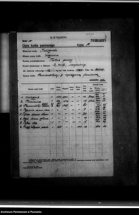 Obraz 7 z jednostki "Tartak parowy Kaliszewskiego we Wrześni nr woj. 6167"