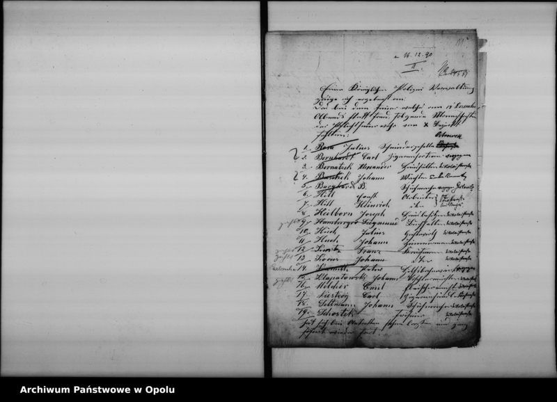 image.from.unit.number "Acta des Magistrats zu Oppeln betreffend das Feuer Lösch-Wesen hier Vol. I"