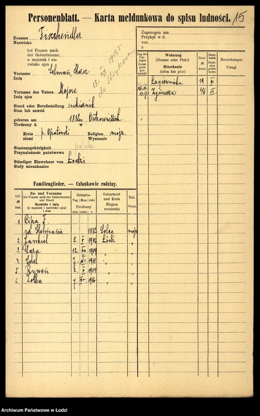 image.from.unit.number "[Spis ludności Łodzi] Fiszerman - Flaszek"