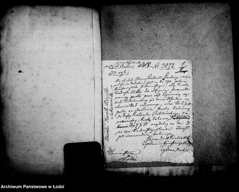 Obraz 6 z jednostki "Akta tyczące się egzekwowania należytości pocztowych"