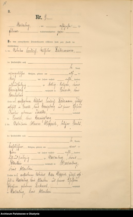 image.from.unit.number "Heiraths-Haupt-Register Nr 1 - 42"