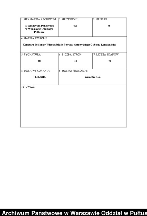 image.from.unit.number "O urządzaniu chłopów byłej państwowej folwarku Grzybowskie wchodzącej w skład byłej ekonomii Brok, gm.Poręba"