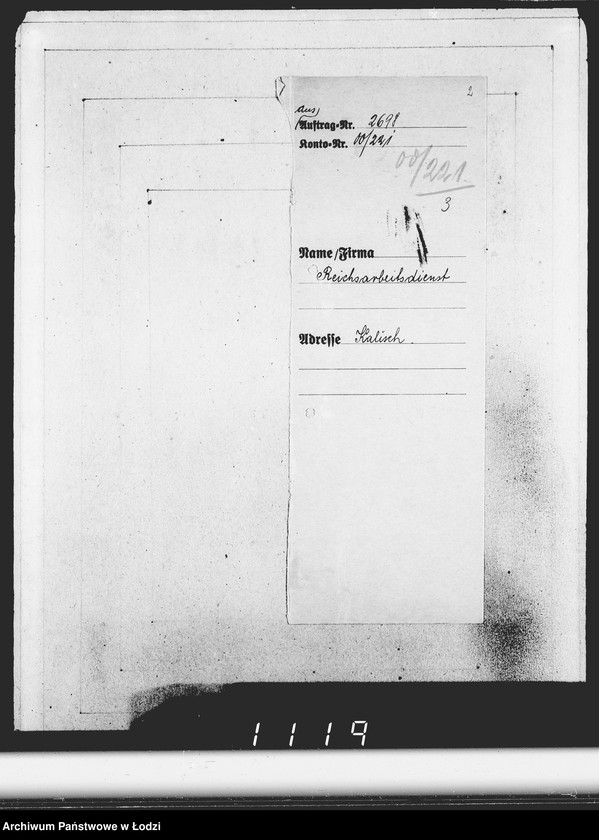 Obraz 6 z jednostki "Konto 00, Komm.221-240. [Rachunki i potwierdzenia odbioru mebli biurowych, kuchennych]"