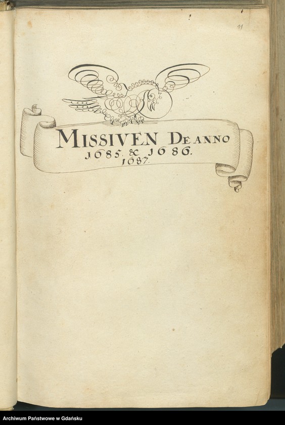 image.from.unit.number "Missiven de Anno 1685 et 1686, 1687 [Indeks alfabetyczny rzeczowy dla całego okresu]. Index Literarum [chronologiczny]. Tertius index literarum […] [adresatów]"