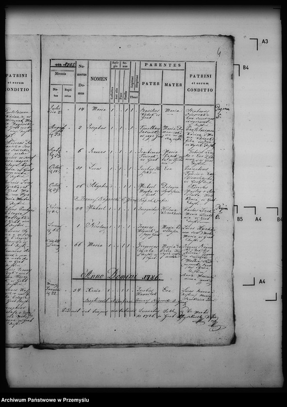 Obraz 8 z jednostki "[Kopie ksiąg metrykalnych parafii Grab z filiami Ożenna, Wyszowatka (dekanat Dukla)]"