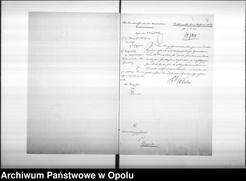 Obraz 7 z jednostki "Acta des Magistrats zu Oppeln betreffend den Beitrag von 500 M[ark] für die Abgebrannten in Woischnik Vol. I"