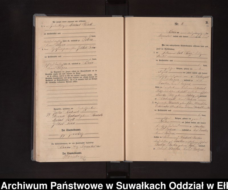 image.from.unit.number "Heiraths-Neben-Register des Königlichen Preussischen Standes-Amtes Orlen Kreis Loetzen"