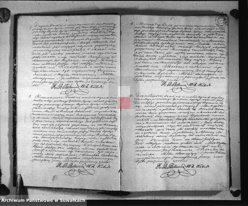 image.from.unit.number "Duplikat urodzonych, zaślubionych i umarłych parafii sejneńskiej z roku 1852"