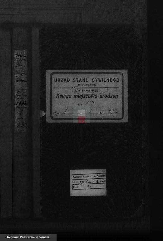 Obraz 1 z jednostki "Księga urodzeń t. I"