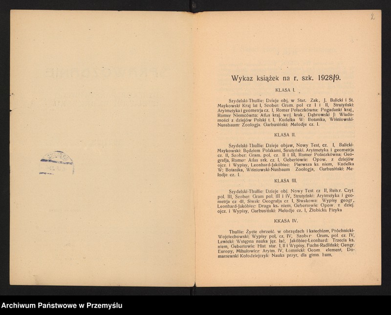 image.from.unit.number "Sprawozdanie Dyrekcji Państwowego Gimnazjum w Brzesku za rok szkolny 1927/28"