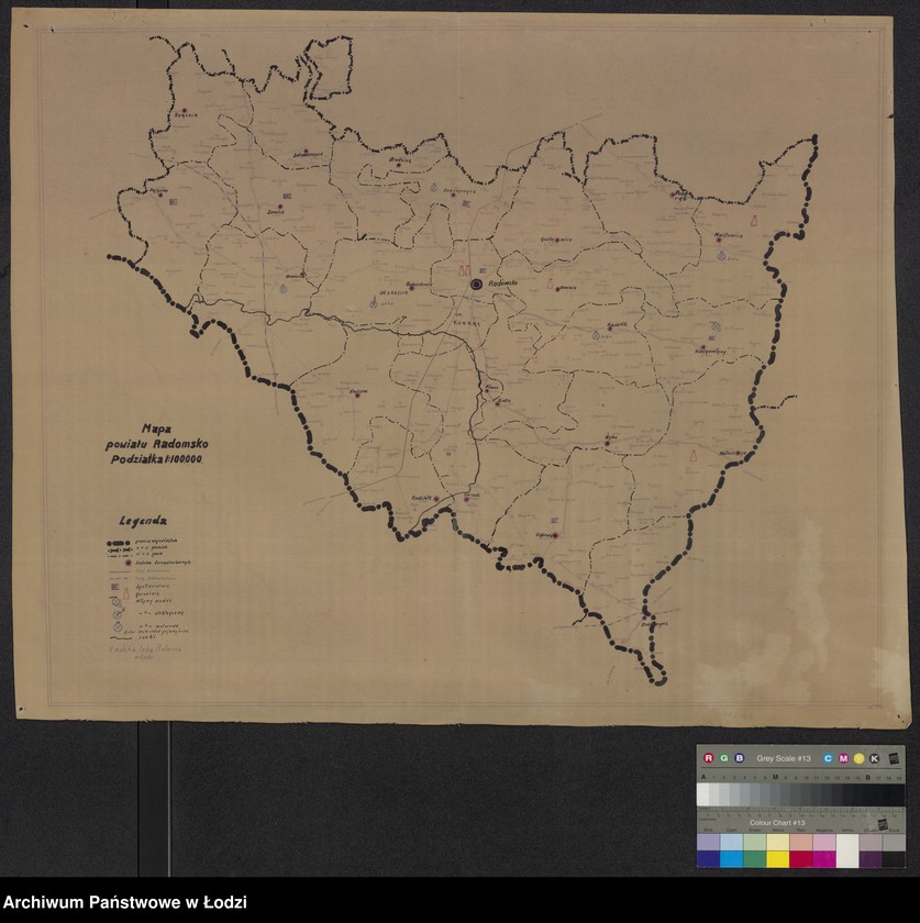 Obraz 1 z jednostki "Mapa powiatu Radomsko"