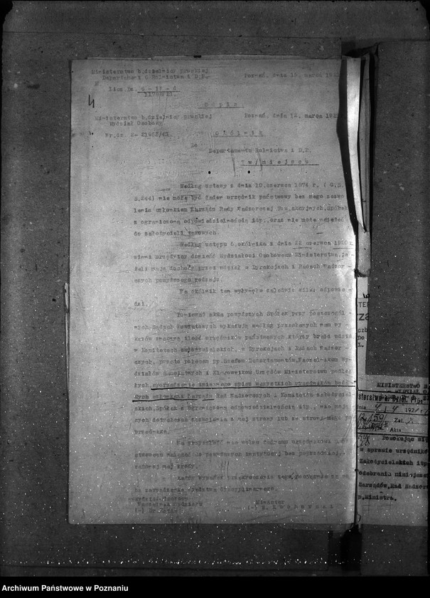 Obraz 8 z jednostki "Sprawy osobowe Personalia - zajęcia poboczne urzędników państwowych"