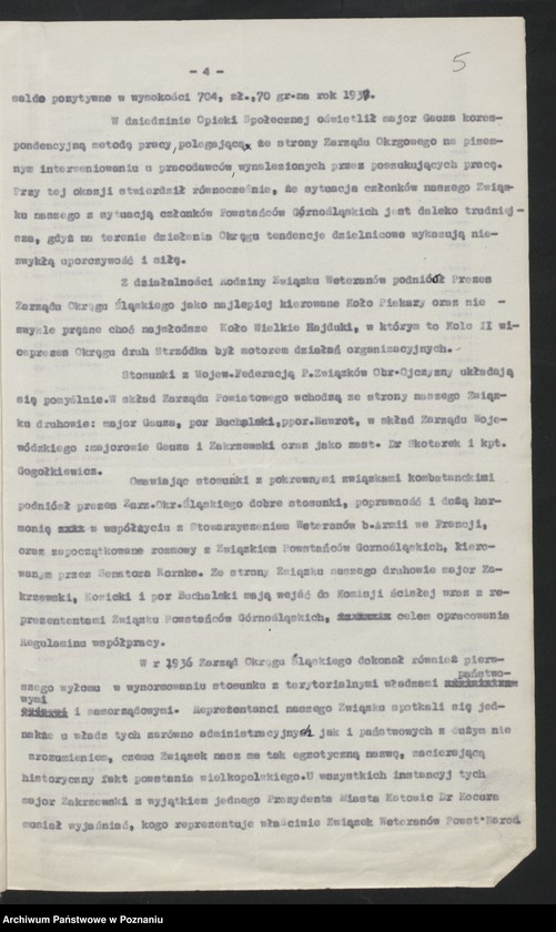 Obraz 8 z jednostki "Akta Komisji Weryfikacyjnej Związku Weteranów Powstań Narodowych Rzeczypospolitej Polski i Związku Powstańców Wielkopolskich."