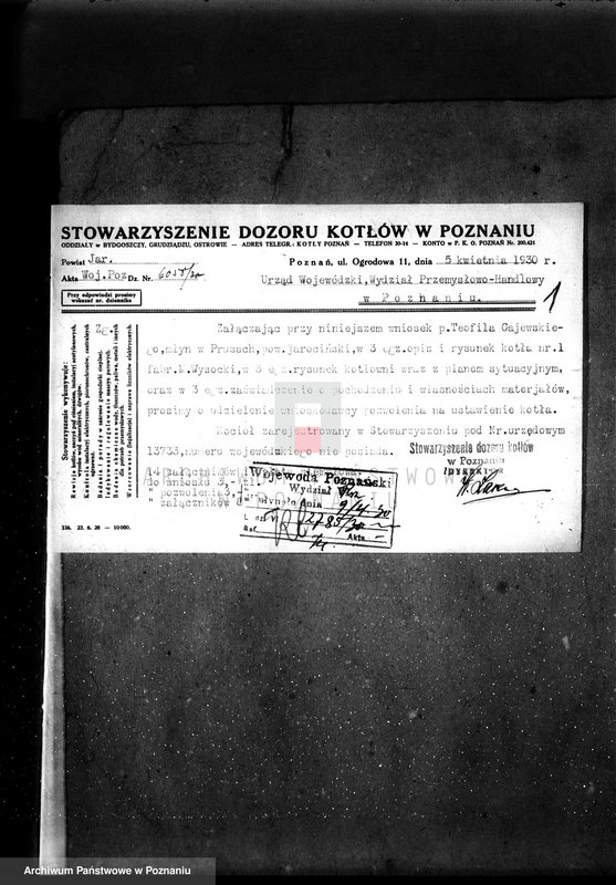 Obraz 5 z jednostki "Młyn parowy w Prusach pow. jarociński nr woj. kotła 6423"