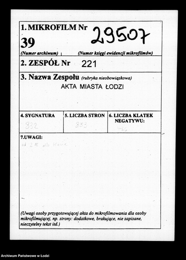 Obraz 2 z jednostki "Akta tyczące się przesiedleń"