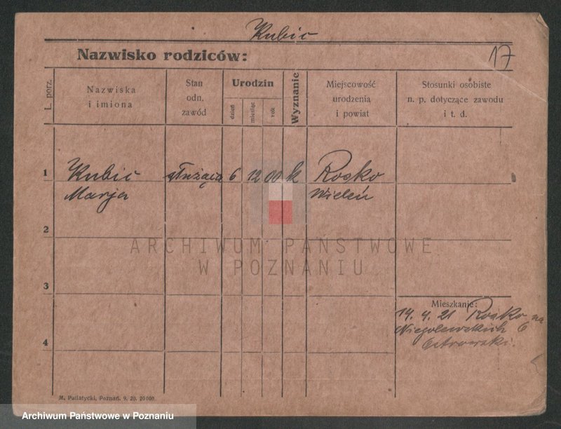 Obraz 17 z jednostki "Kubiarczyk - Kupska"