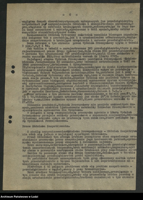 Obraz 16 z jednostki "Sprawozdania Wydziału [z działalności]"