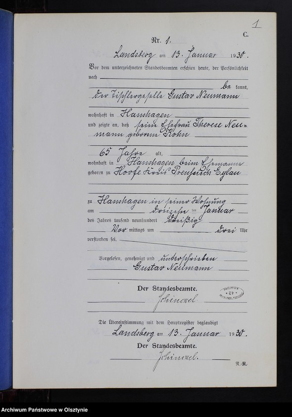 image.from.unit.number "Sterbe-Neben-Register Nr 1 - 18 [ Księga zgonów - wtóropis ]"