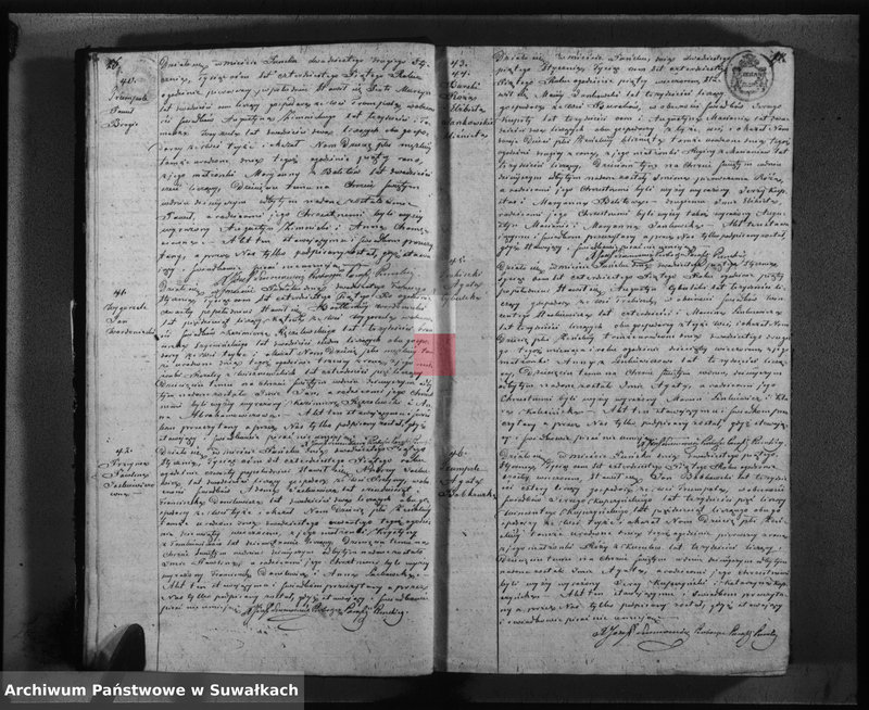 image.from.unit.number "Duplikat urodzonych, zaślubionych i umarłych w parafii Puńsk w roku 1845"