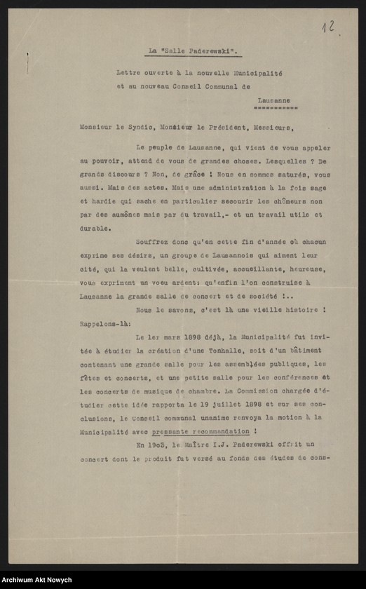 image.from.unit.number "Municiapalité de Lausanne; L.6 (odpowiedzi - rękopisy); patrz t.48"
