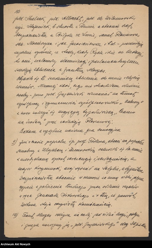 image.from.unit.number "Modelski Izydor, pułkownik. Sytuacja w Polsce. Stosunki w wojsku i w obozie rządzącym."