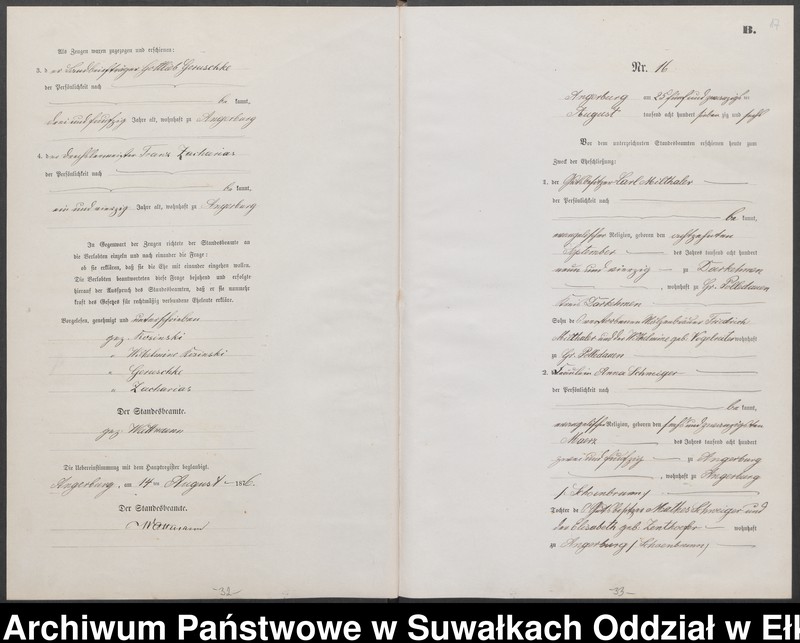 image.from.unit.number "Heiraths-Neben-Register des Preussischen Standes-Amtes Angerburg Kreis Angerburg"