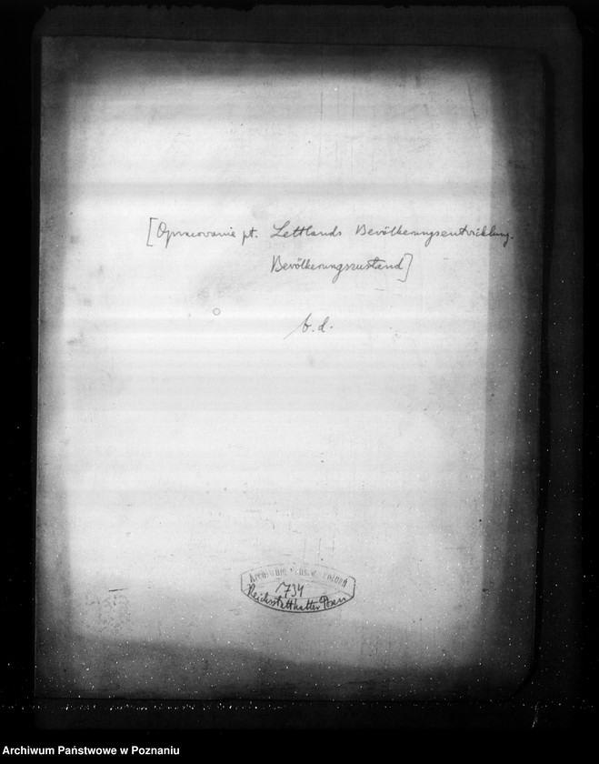 Obraz 4 z jednostki "Opracowanie dotyczące Lettlands Bevölkerungsentwicklung. Bevölkerungszustand"