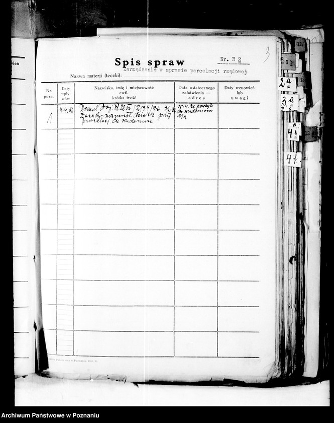 Obraz 8 z jednostki "Spisy spraw /Wydziału Rolnictwa i Reform Rolnych/"